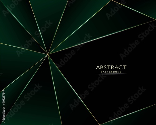 Abstract Gold Triangles Background and luxury Design