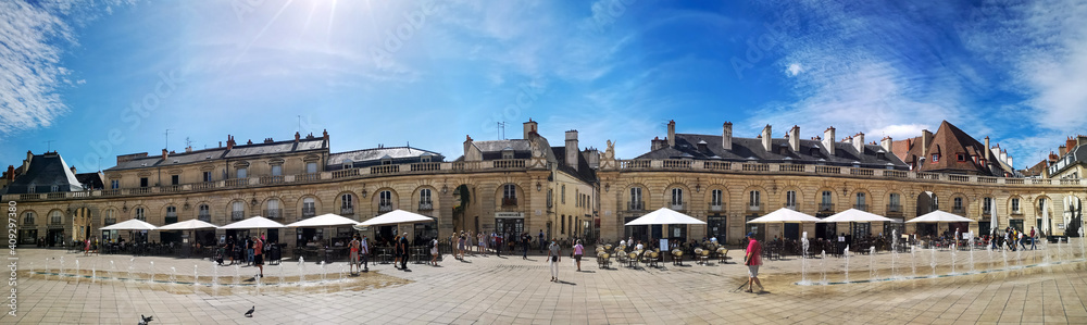 Ducal Palace of Dijon, capital of Burgundy, overlooking the Royal Square built by the King of France, now Liberation square