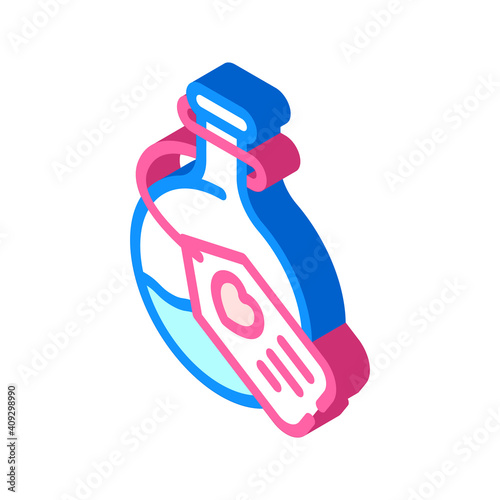 potion magical liquid isometric icon vector illustration