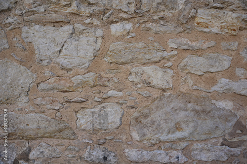Foto Texture of a rock wall of the Alamo in San Antonio, Texas