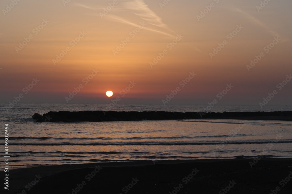 Sunrise on the beach