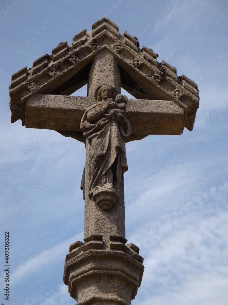 cross on the top of a church