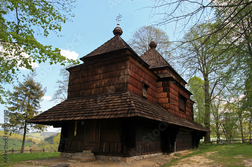 St. Michael Archangel's Church in Smolnik, Bieszczady Mountains, Poland