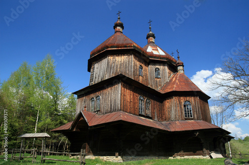 Church of St. Michael the Archangel in Bystre, Bieszczady Mountains, Poland