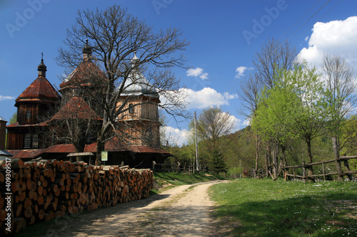 Church of St. Michael the Archangel in Bystre, Bieszczady Mountains, Poland
