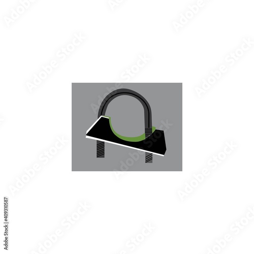 exchaust clamp vector design