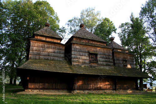 St. Michael Archangel's Church in Smolnik, Bieszczady Mountains, Poland