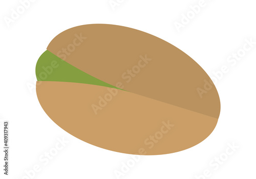 Icono de pistacho en fondo blanco.