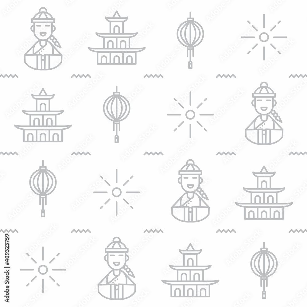 Chinese culture pattern design. Easy to edit woth vector file. Can use for your creative content. Especially about chinese new year campaign