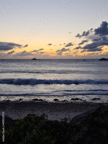 Guernsey Channel Islands, Grandes Rocques Beach Sunset photo