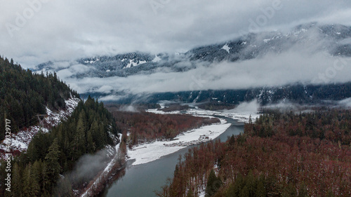 River, Forest, Mountains in Canada