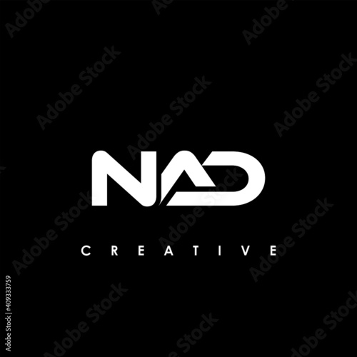 NAD Letter Initial Logo Design Template Vector Illustration