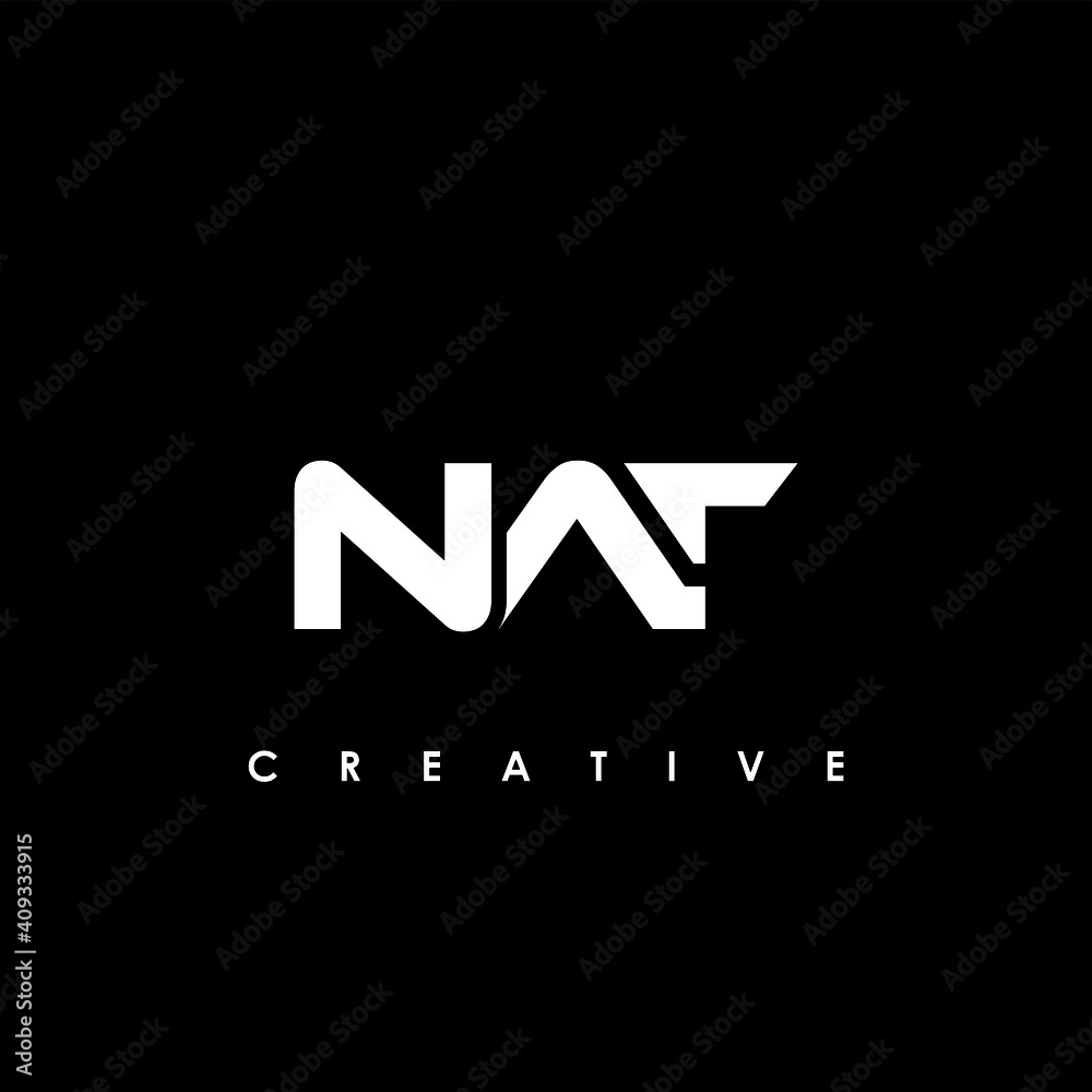 NAT Letter Initial Logo Design Template Vector Illustration NAT Letter Initial Logo Design Template Vector Illustration