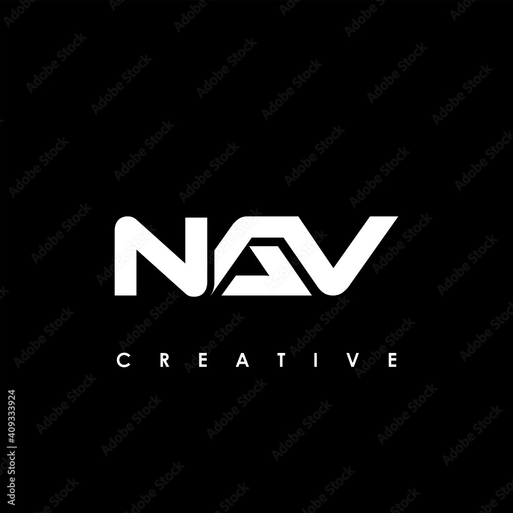NAV Letter Initial Logo Design Template Vector Illustration NAV Letter Initial Logo Design Template Vector Illustration