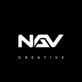 NAV Letter Initial Logo Design Template Vector Illustration
