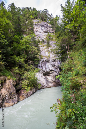 Aare Gorge in Berner Oberland in Switzerland