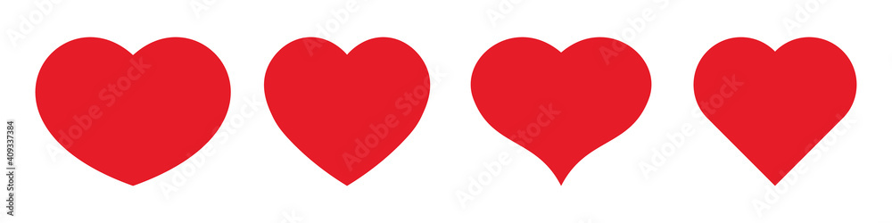 Most popular heart shapes Most popular heart shapes