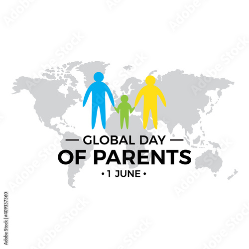 Global Day Of Parents vector template.