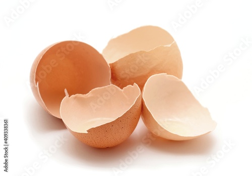 Cracked egg shells