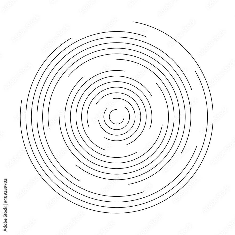 Thin black line vortex Thin black line vortex