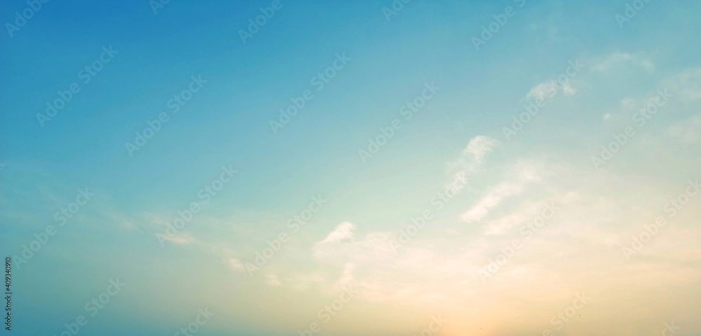 pastel sky and clound in the evening, abstract background textures of atmosphere
