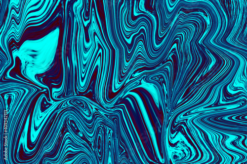 Abstract blue liquid marble texture
