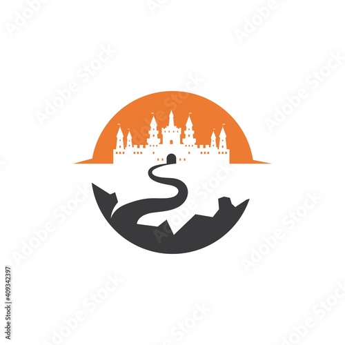 castle icon vector illustration design