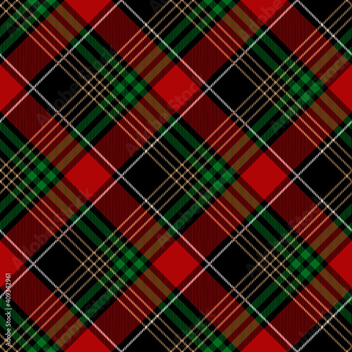 Christmas argyle plaid. Festiv tartan pattern for clothes, pillows, tablecloth, paper etc.