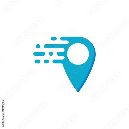 Free Download fast Location point vector illustration - GFXLoad