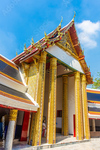 The amazing Temple Wat Ratchabophit Sathitmahasimaram, Bangkok. Thailand