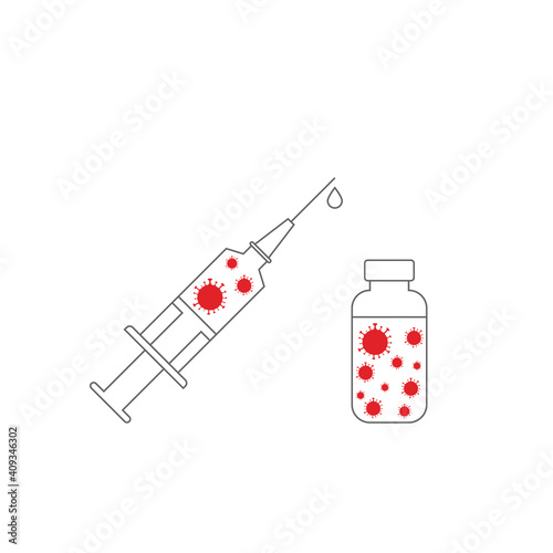 Covid-19 corona virus vaccination syringe injection tool for covid19 immunization treatment