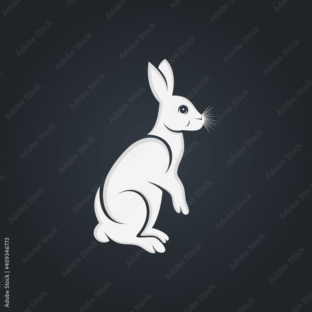 Rabbit logo template vector icon symbol illustration
Rabbit logo template vector icon symbol illustration