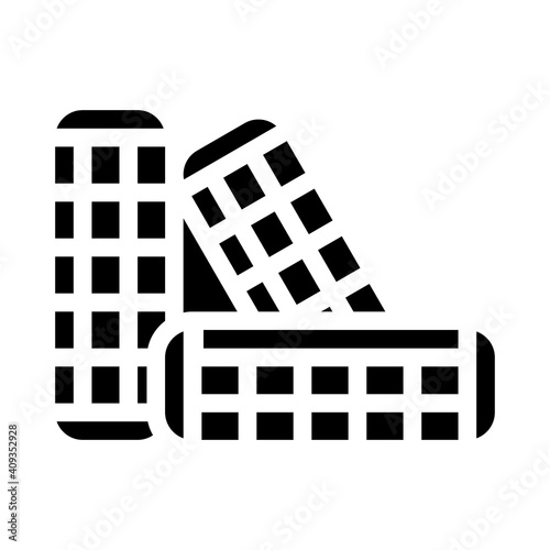 curlers groomer service glyph icon vector illustration
