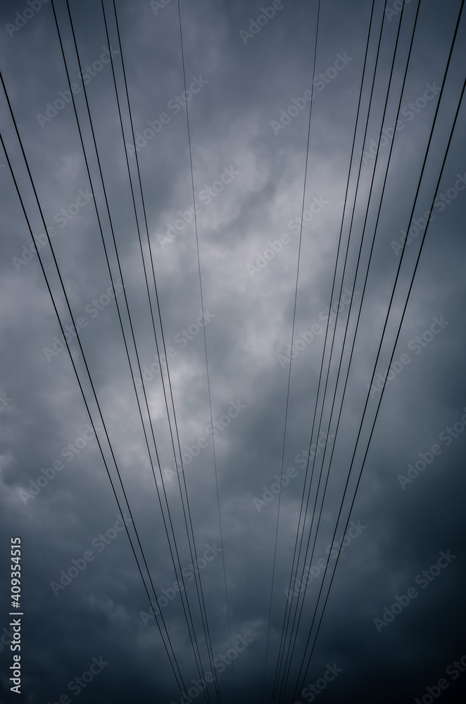Obraz premium Electrical power lines