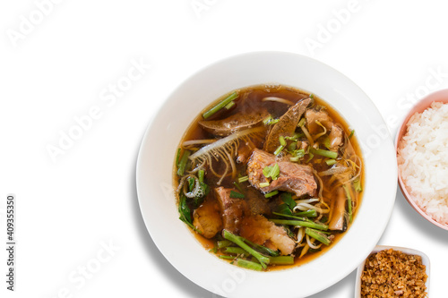 Stewed beef soup is a food that people like to eat.