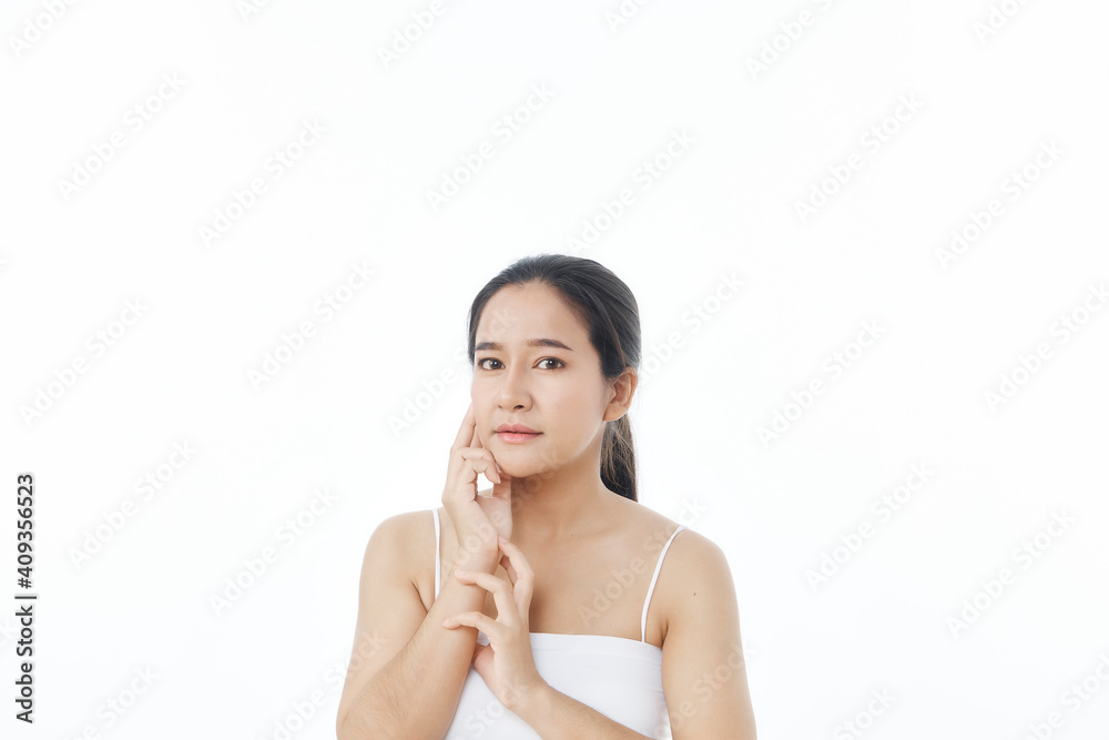 Young beautiful girl with perfect clean skin Young beautiful girl with perfect clean skin