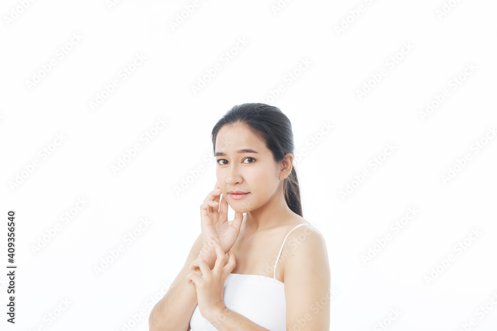 Young beautiful girl with perfect clean skin Young beautiful girl with perfect clean skin