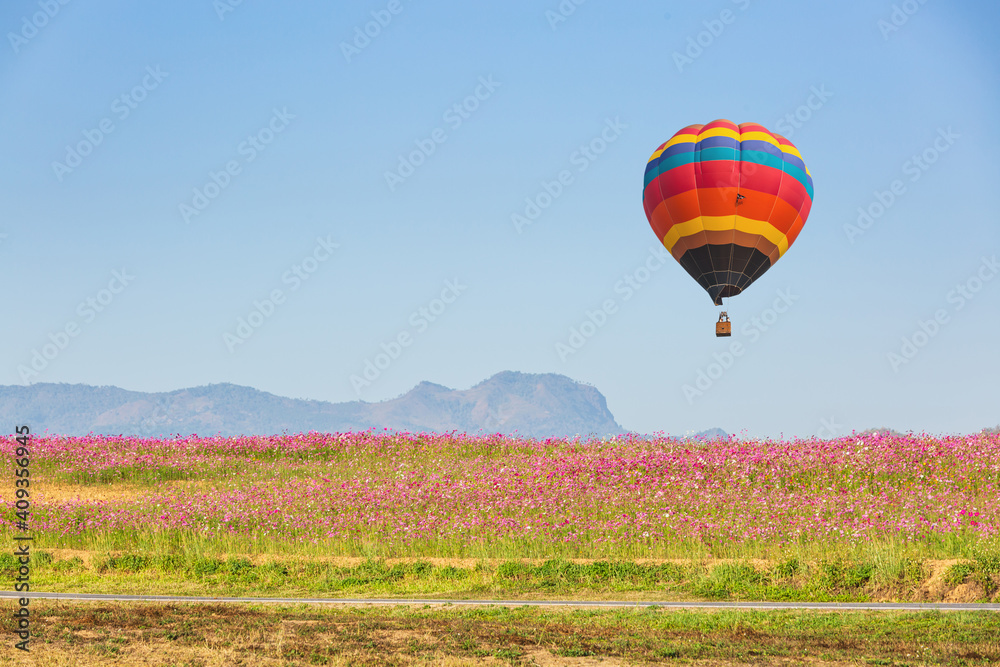Fototapeta premium hot air balloon in flight