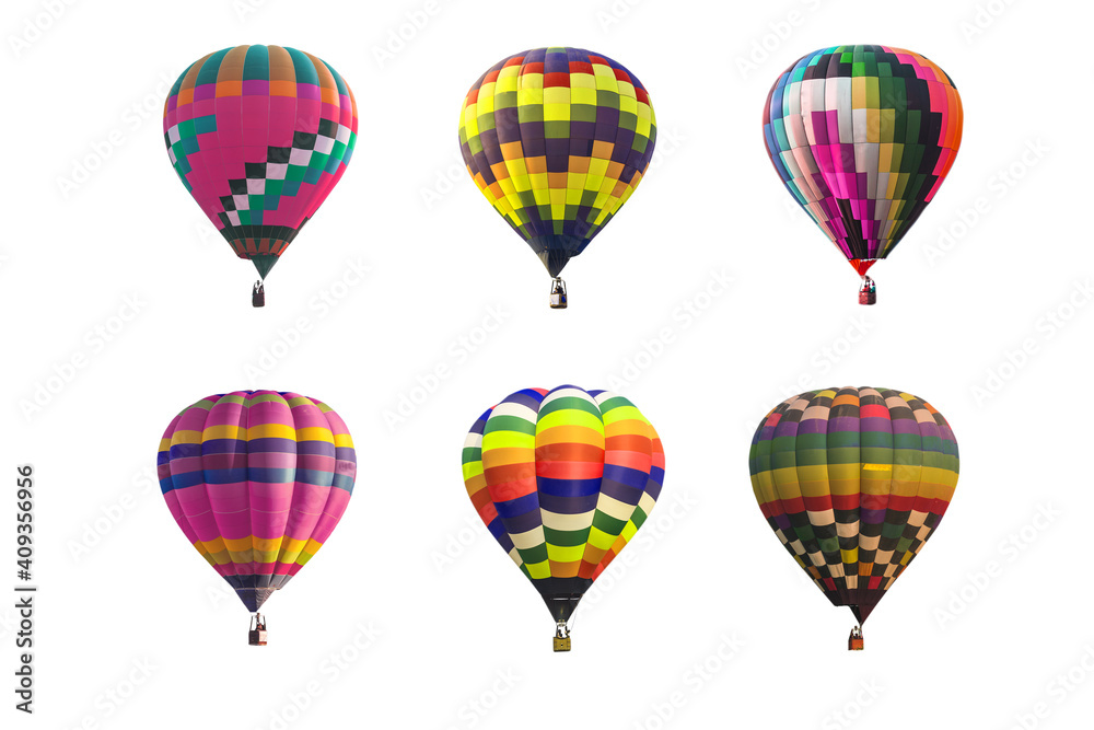 set of colorful balloons isolated on white background set of colorful balloons isolated on white background