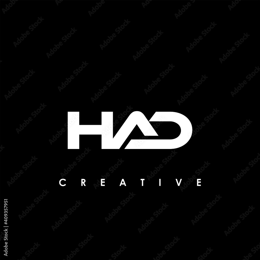 Obraz premium HAD Letter Initial Logo Design Template Vector Illustration