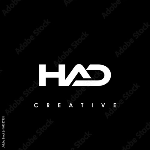 HAD Letter Initial Logo Design Template Vector Illustration