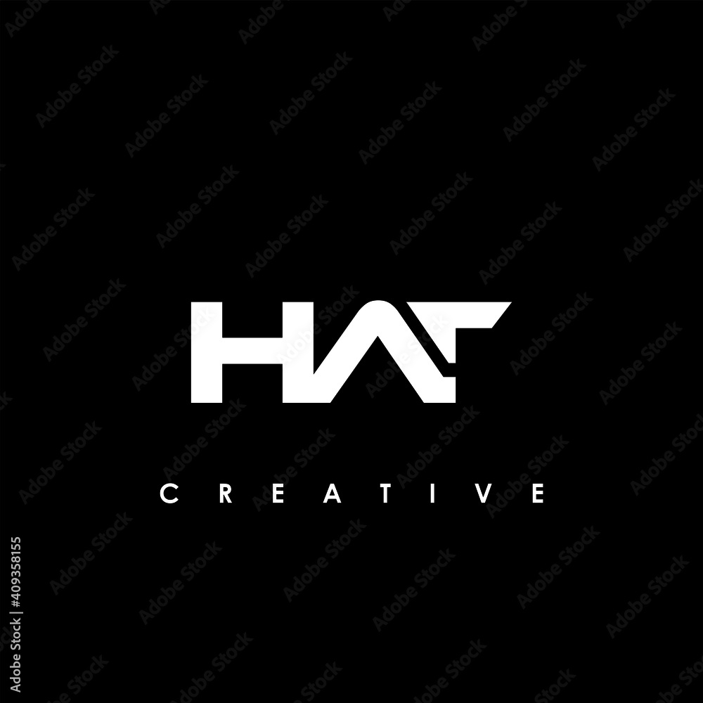 HAT Letter Initial Logo Design Template Vector Illustration HAT Letter Initial Logo Design Template Vector Illustration