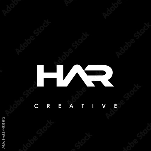 HAR Letter Initial Logo Design Template Vector Illustration
