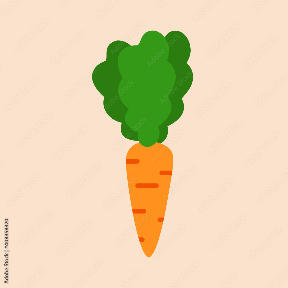 fresh Carrot, vegetable, food, vector flat style. Vector orange flat carrot icon. Vector vegetable symbol in flat style. fresh Carrot, vegetable, food, vector flat style. Vector orange flat carrot icon. Vector vegetable symbol in flat style.