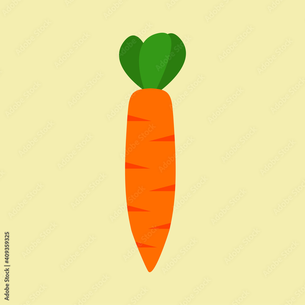 fresh Carrot, vegetable, food, vector flat style. Vector orange flat carrot icon. Vector vegetable symbol in flat style. fresh Carrot, vegetable, food, vector flat style. Vector orange flat carrot icon. Vector vegetable symbol in flat style.