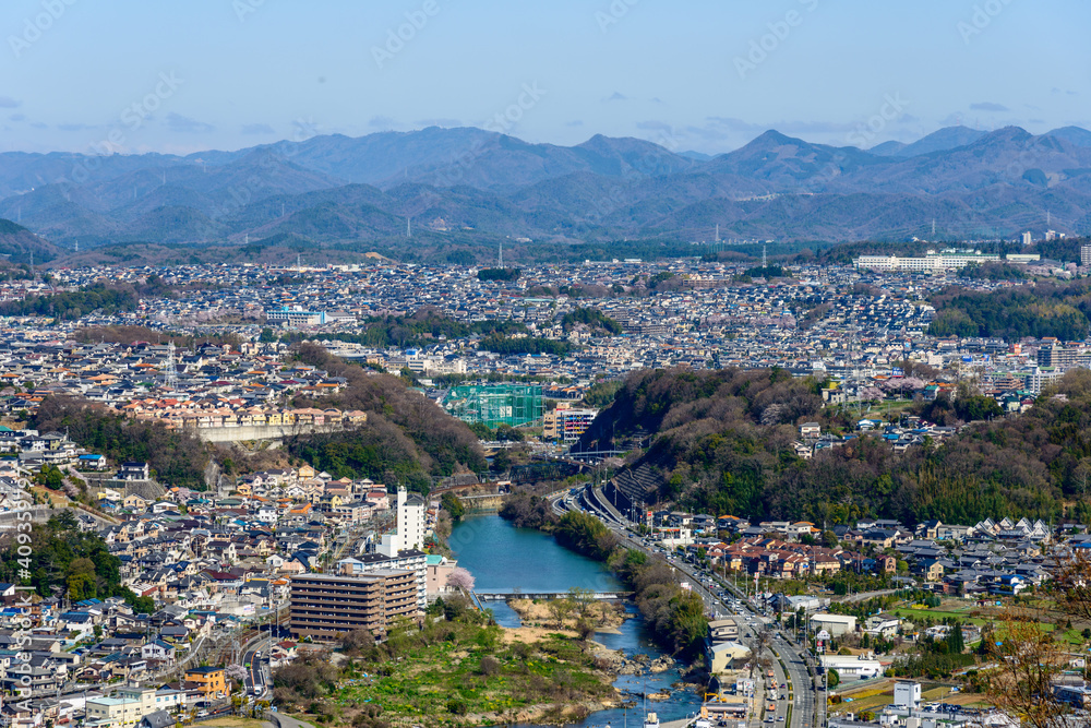Fototapeta premium 展望台から望む川西市街地