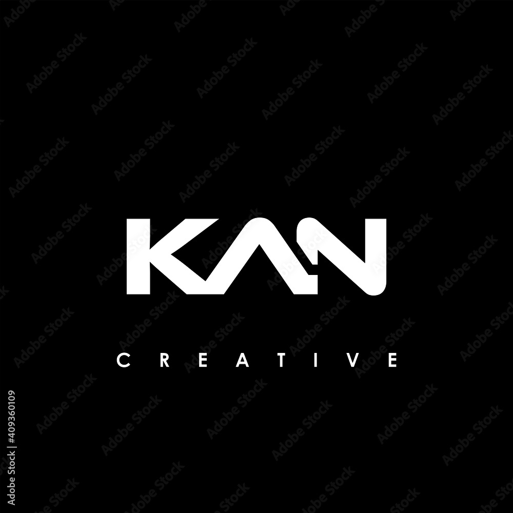 KAN Letter Initial Logo Design Template Vector Illustration