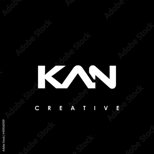 KAN Letter Initial Logo Design Template Vector Illustration photo