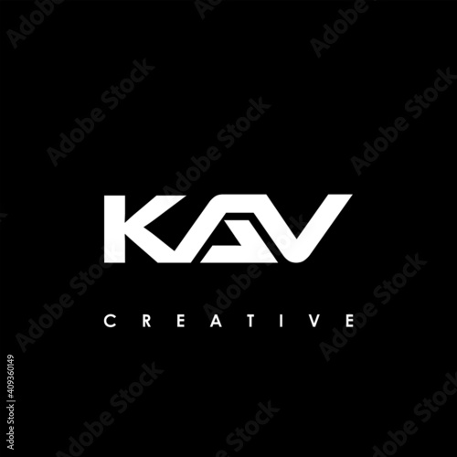 KAV Letter Initial Logo Design Template Vector Illustration Stock Vector |  Adobe Stock