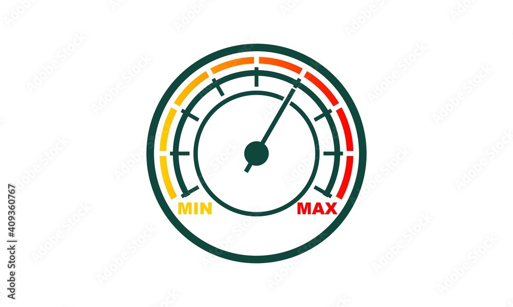 Maximum speedometer illustration vector design Maximum speedometer illustration vector design